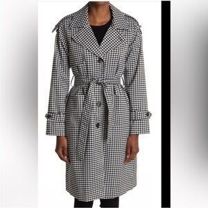 NVLT Black and White Gingham Trench Coat Tie
Waist Size Medium